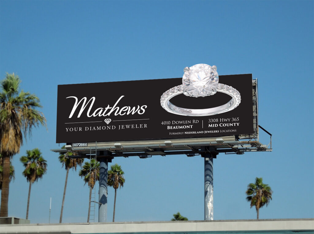 traditional media billboard advertising jewelry