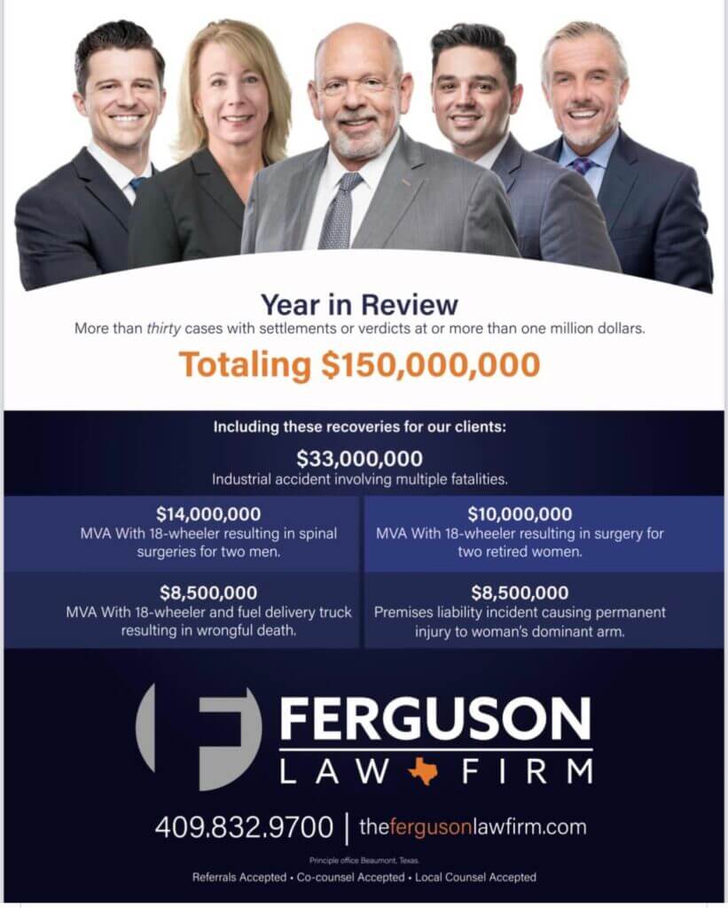 Ferguson Law Firm magazine ad