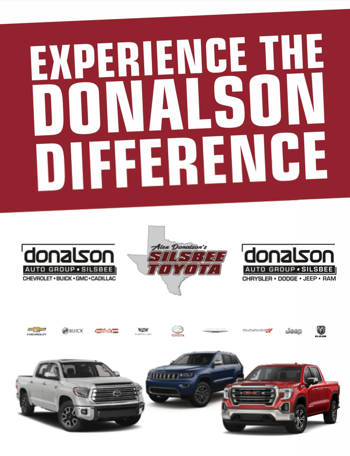 Print advertisement for auto dealership